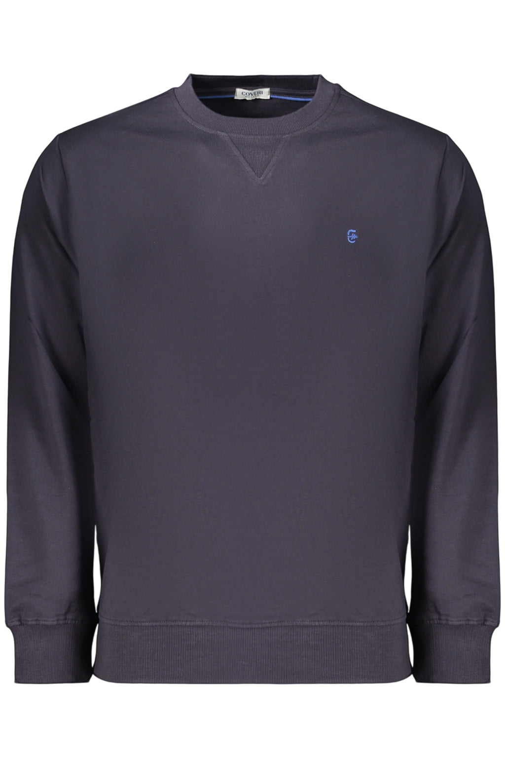 COVERI MOVING MEN'S BLUE ZIP-LESS SWEATSHIRT
