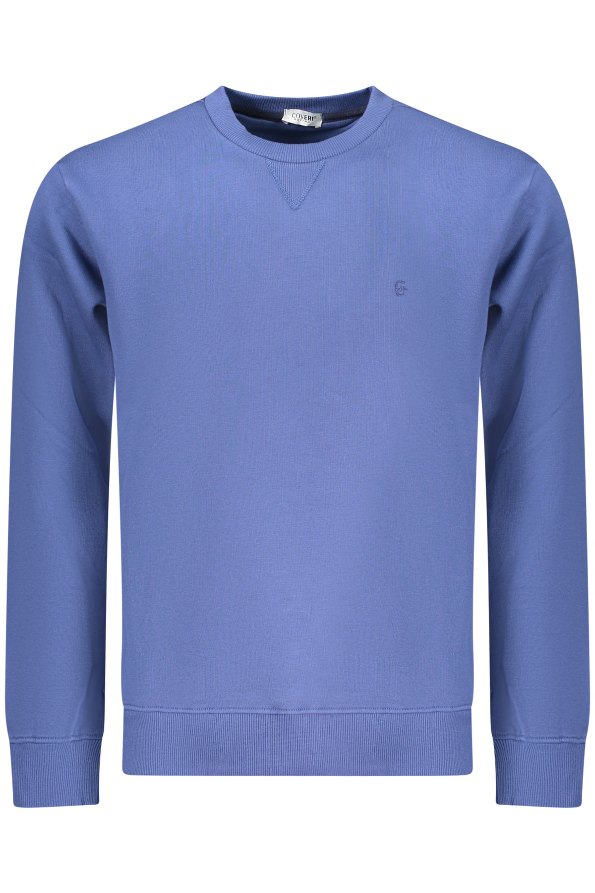 COVERI MOVING MEN'S BLUE ZIP-LESS SWEATSHIRT