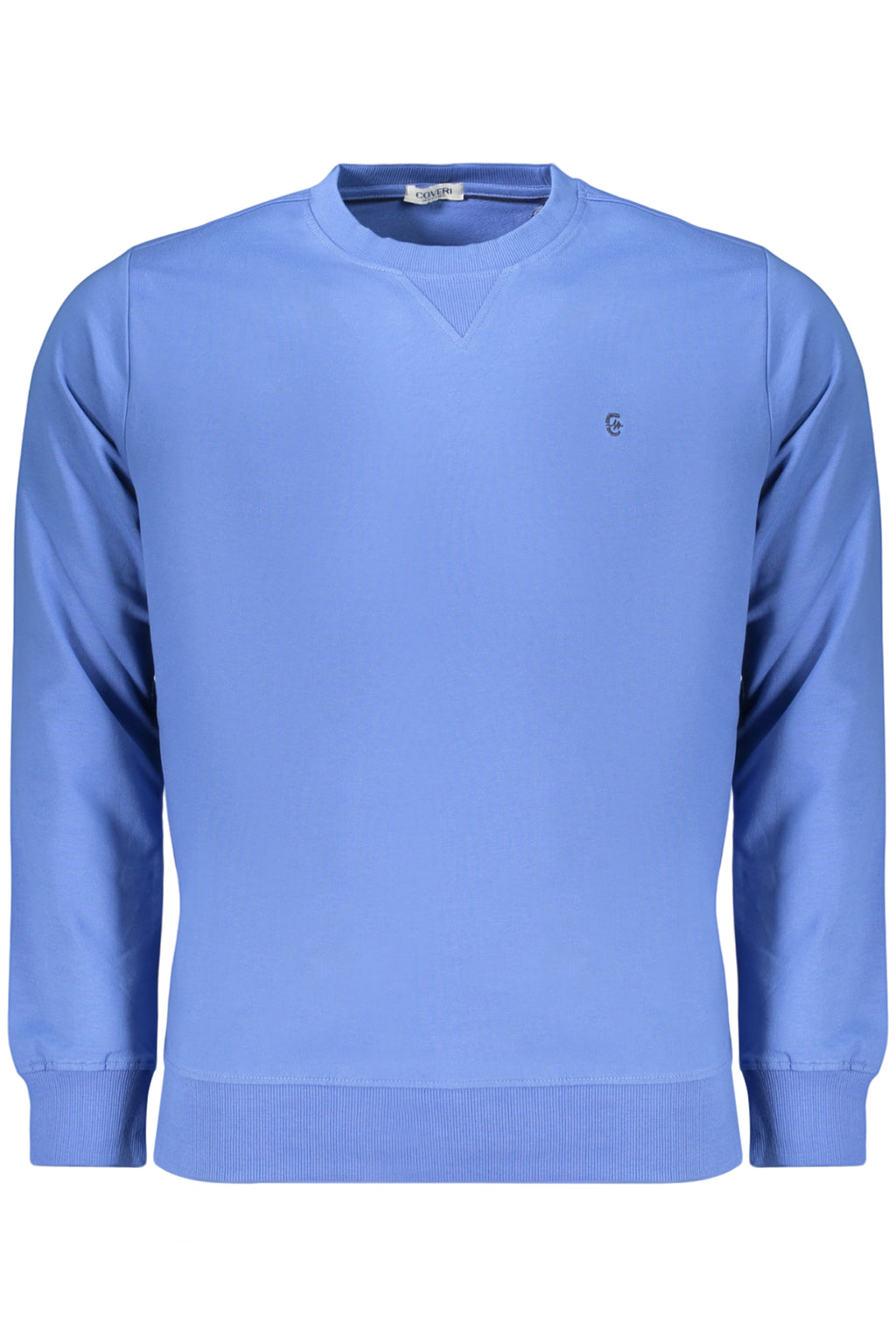 COVERI MOVING MEN'S BLUE ZIP-LESS SWEATSHIRT