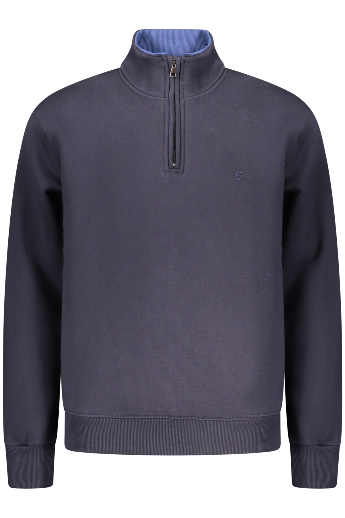 COVERI MOVING MEN'S BLUE ZIP-LESS SWEATSHIRT