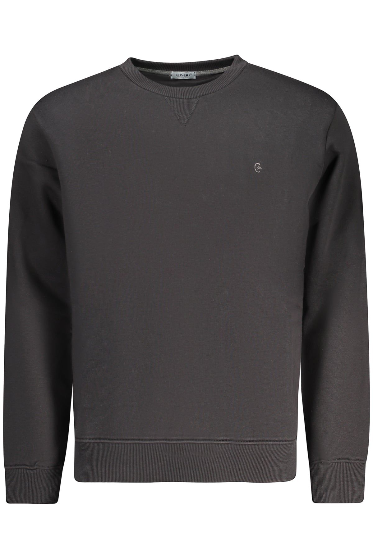 COVERI MOVING MEN'S BLACK ZIP-UP SWEATSHIRT