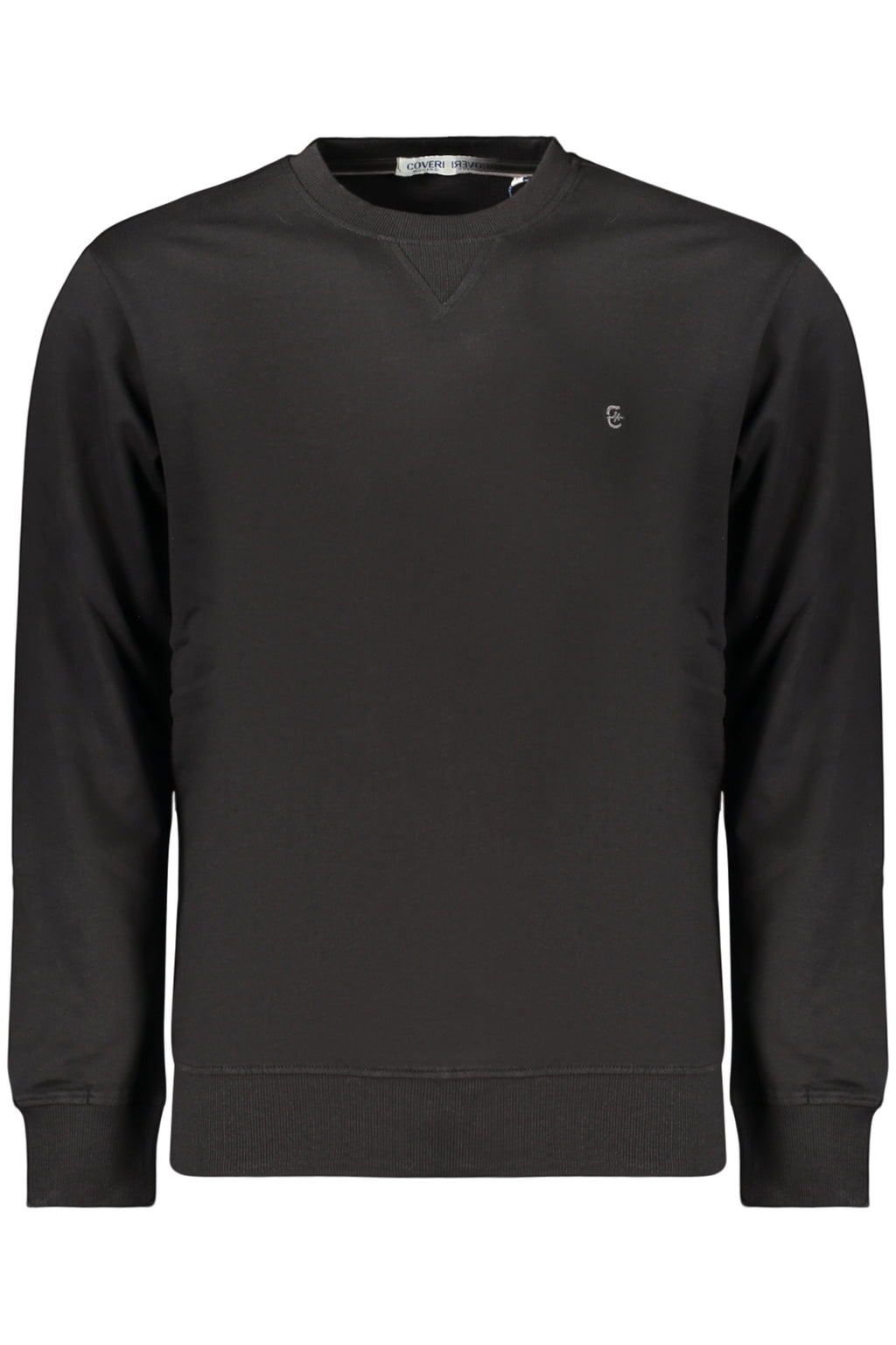 COVERI MOVING MEN'S BLACK ZIP-UP SWEATSHIRT