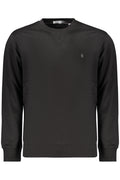 COVERI MOVING MEN'S BLACK ZIP-UP SWEATSHIRT