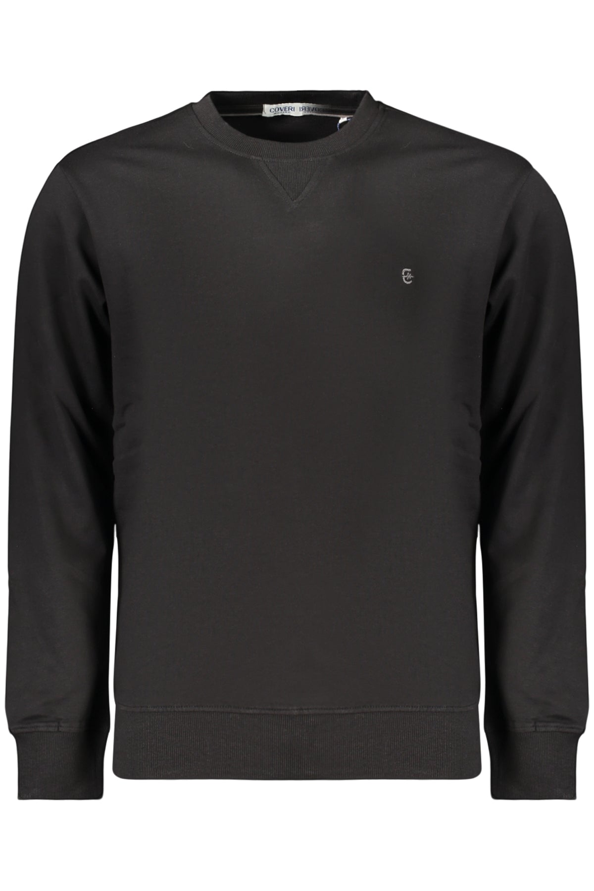 COVERI MOVING MEN'S BLACK ZIP-UP SWEATSHIRT