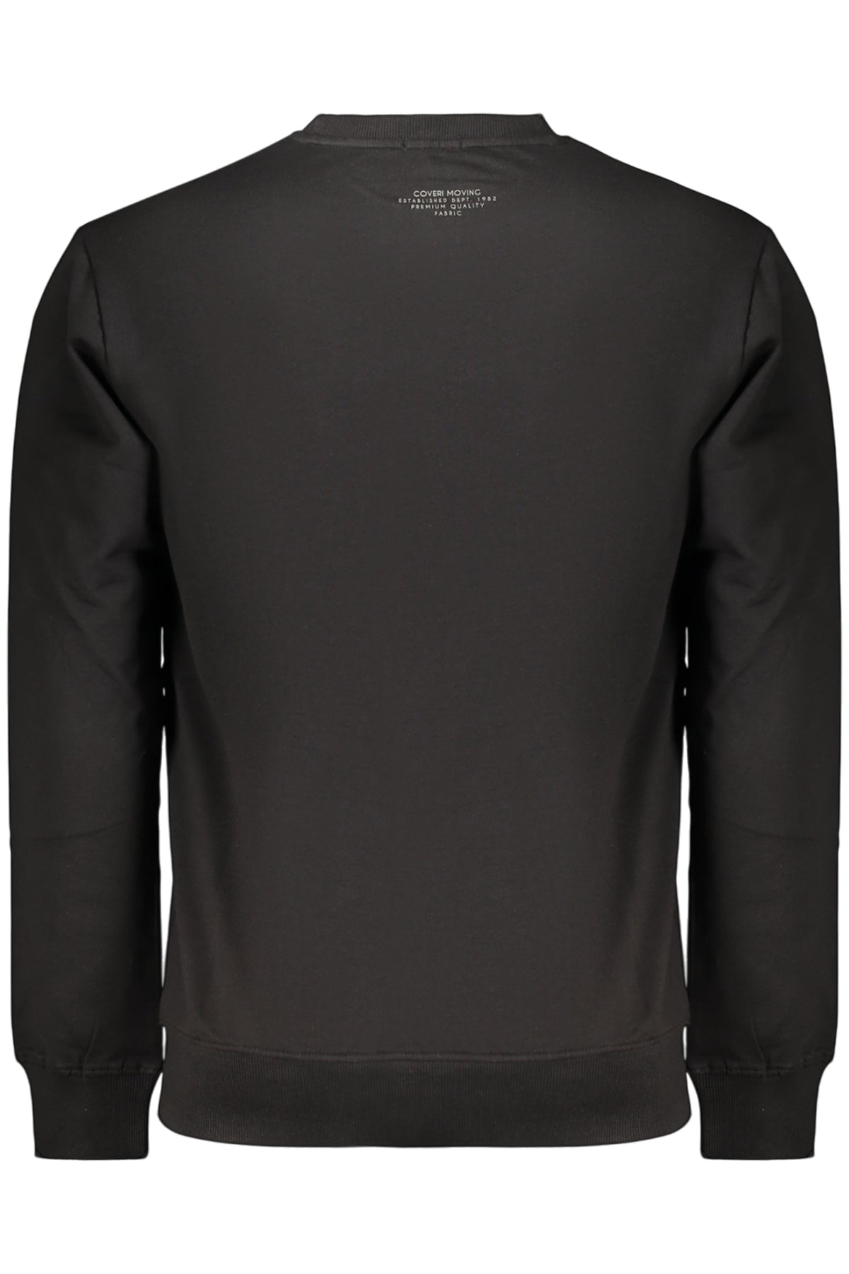 COVERI MOVING MEN'S BLACK ZIP-UP SWEATSHIRT