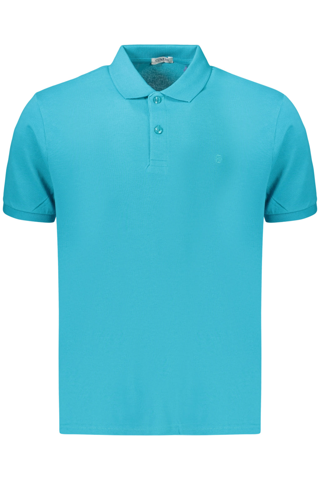 COVERI MOVING MEN'S SHORT-SLEEVE POLO SHIRT BLUE
