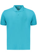 COVERI MOVING MEN'S SHORT-SLEEVE POLO SHIRT BLUE