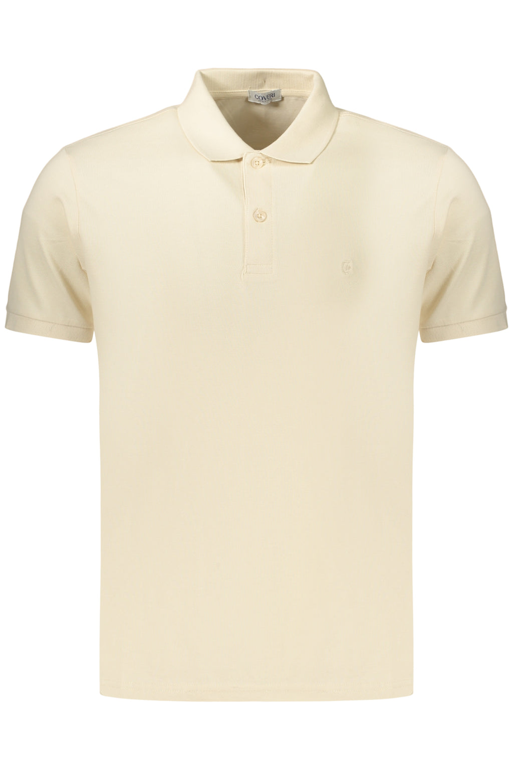 COVERI MOVING MEN'S SHORT-SLEEVE POLO SHIRT BEIGE