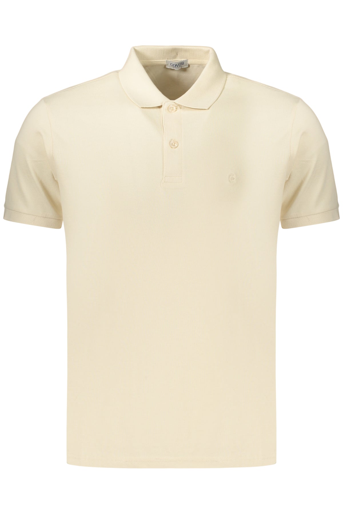 COVERI MOVING MEN'S SHORT-SLEEVE POLO SHIRT BEIGE