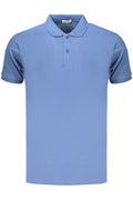 COVERI MOVING MEN'S SHORT-SLEEVE POLO SHIRT BLUE