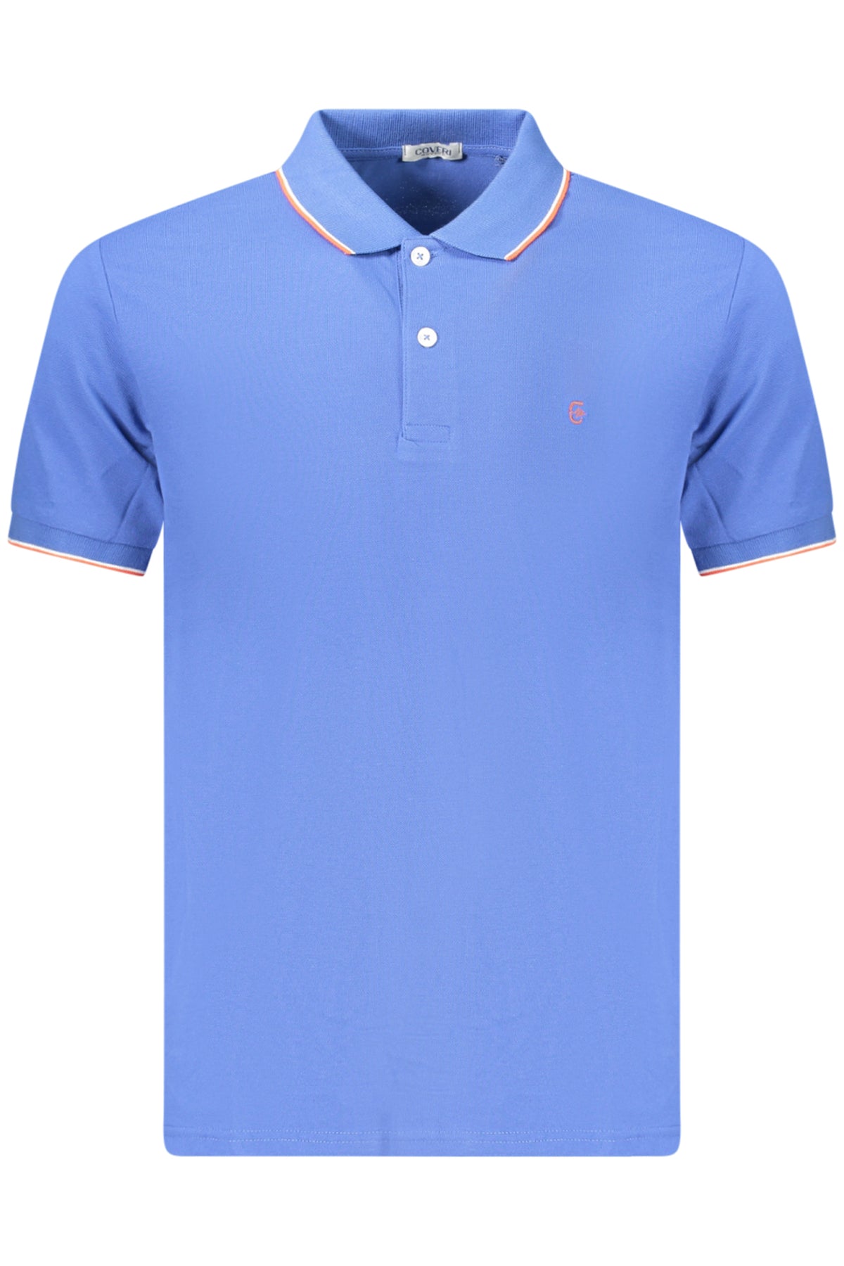 COVERI MOVING MEN'S SHORT-SLEEVE POLO SHIRT BLUE