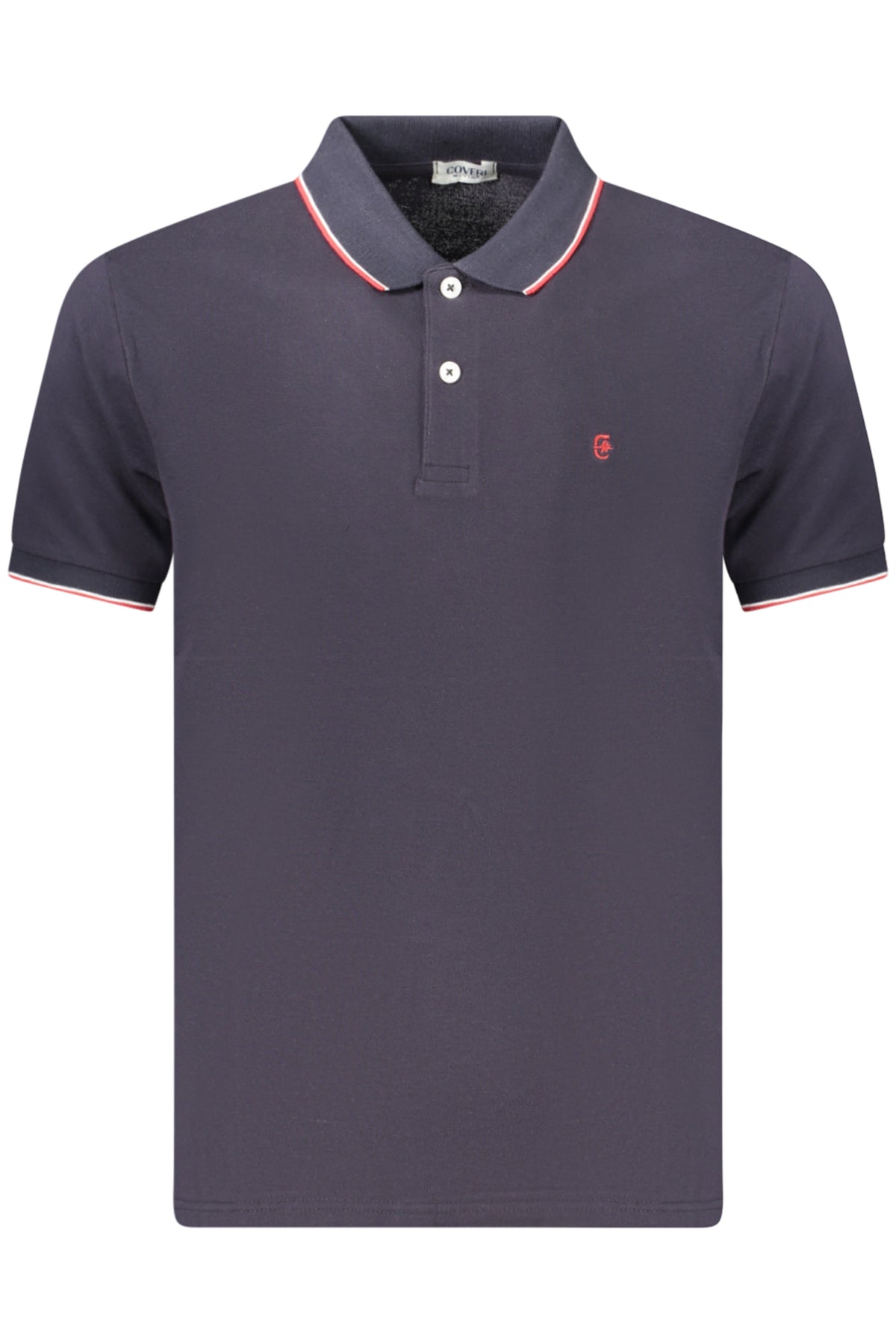 COVERI MOVING Men's Short-sleeve Polo Shirt Blue PQC100