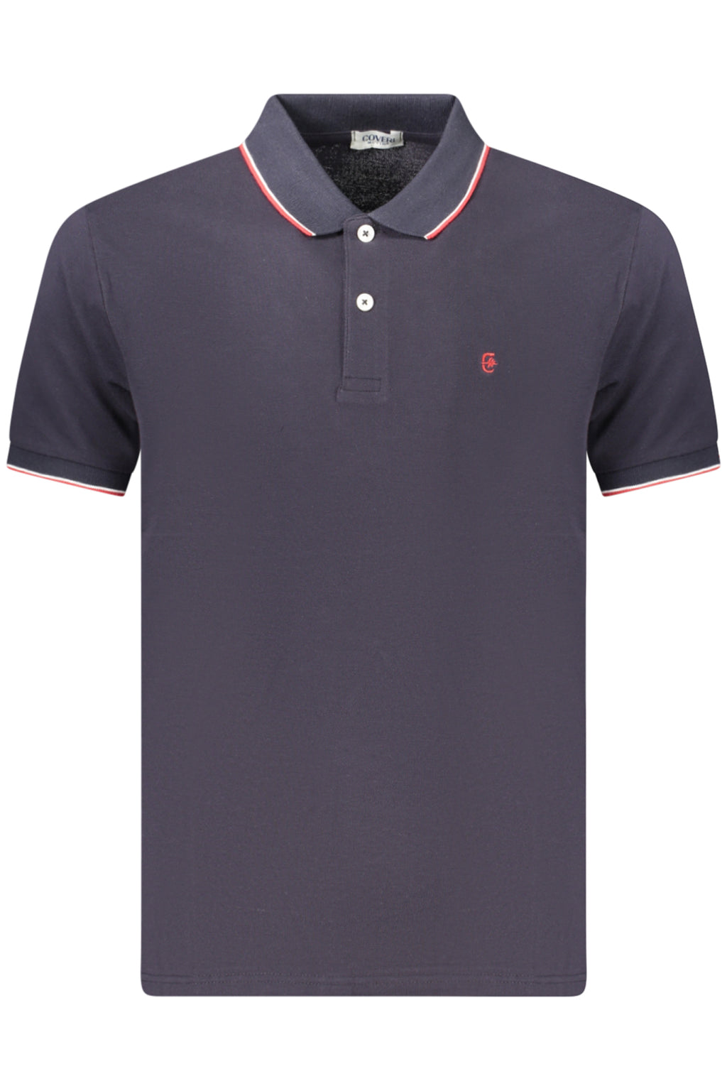 COVERI MOVING MEN'S SHORT-SLEEVE POLO SHIRT BLUE