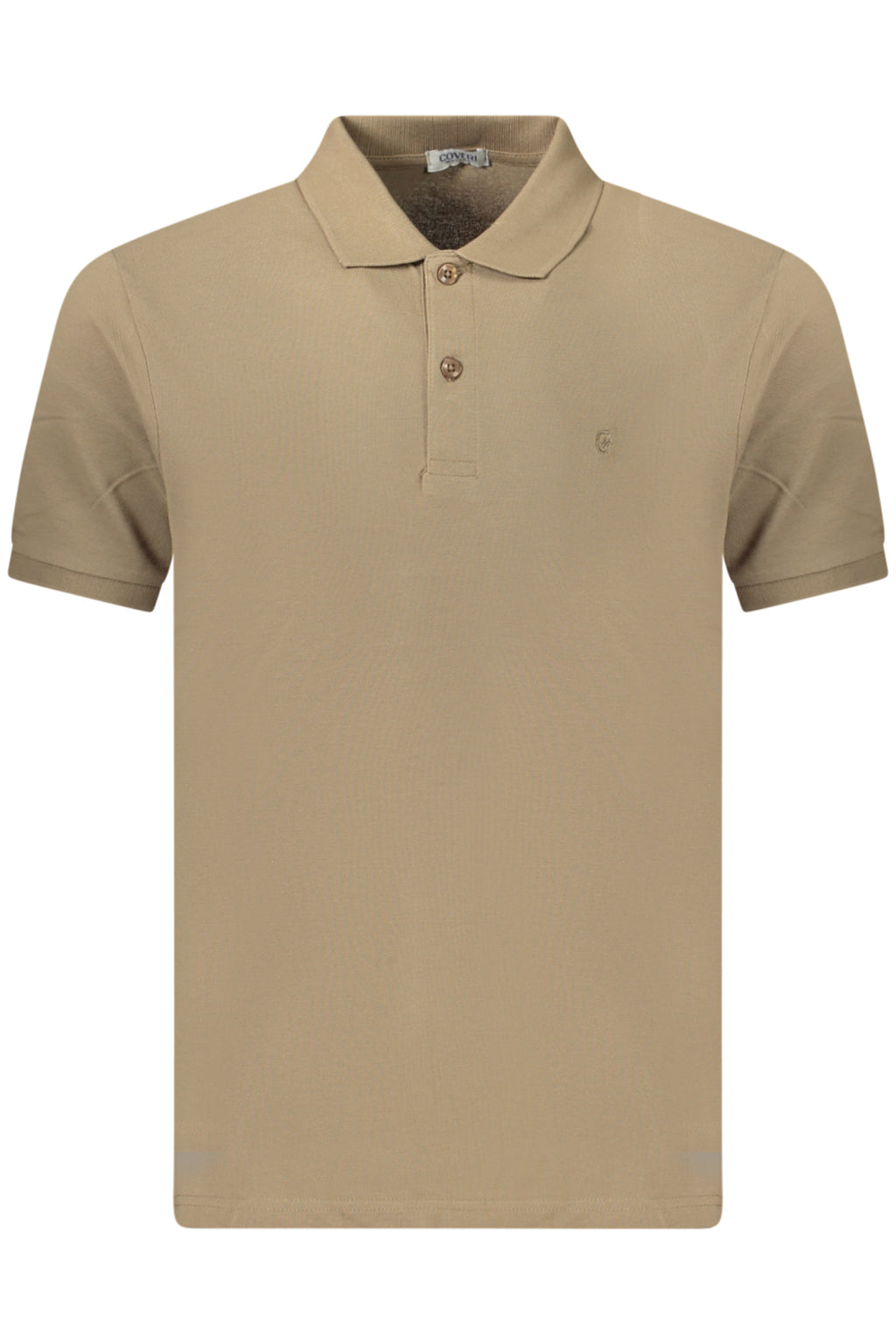 COVERI MOVING MEN'S SHORT-SLEEVE POLO SHIRT BROWN