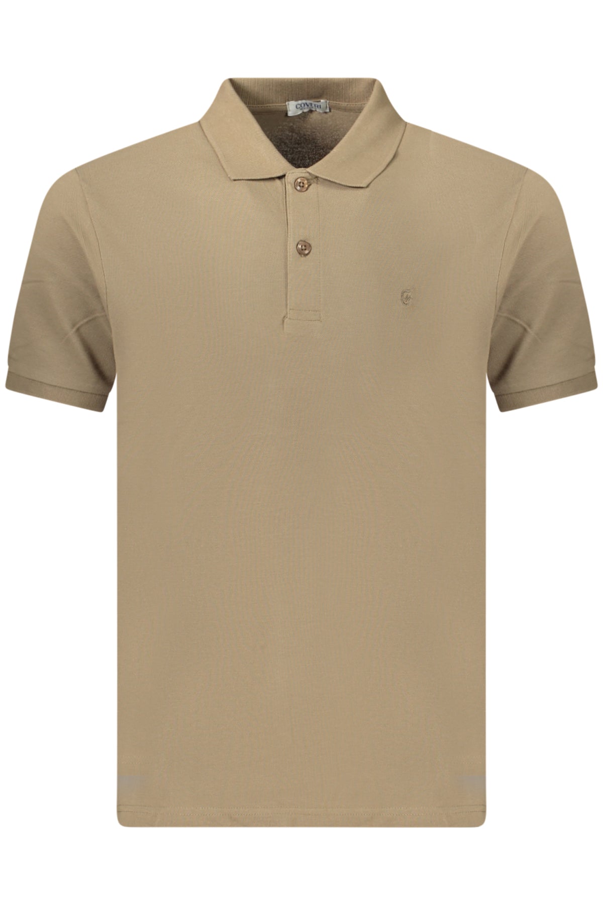 COVERI MOVING MEN'S SHORT-SLEEVE POLO SHIRT BROWN