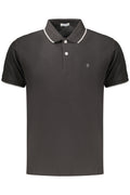 COVERI MOVING MEN'S SHORT-SLEEVE POLO SHIRT BLACK