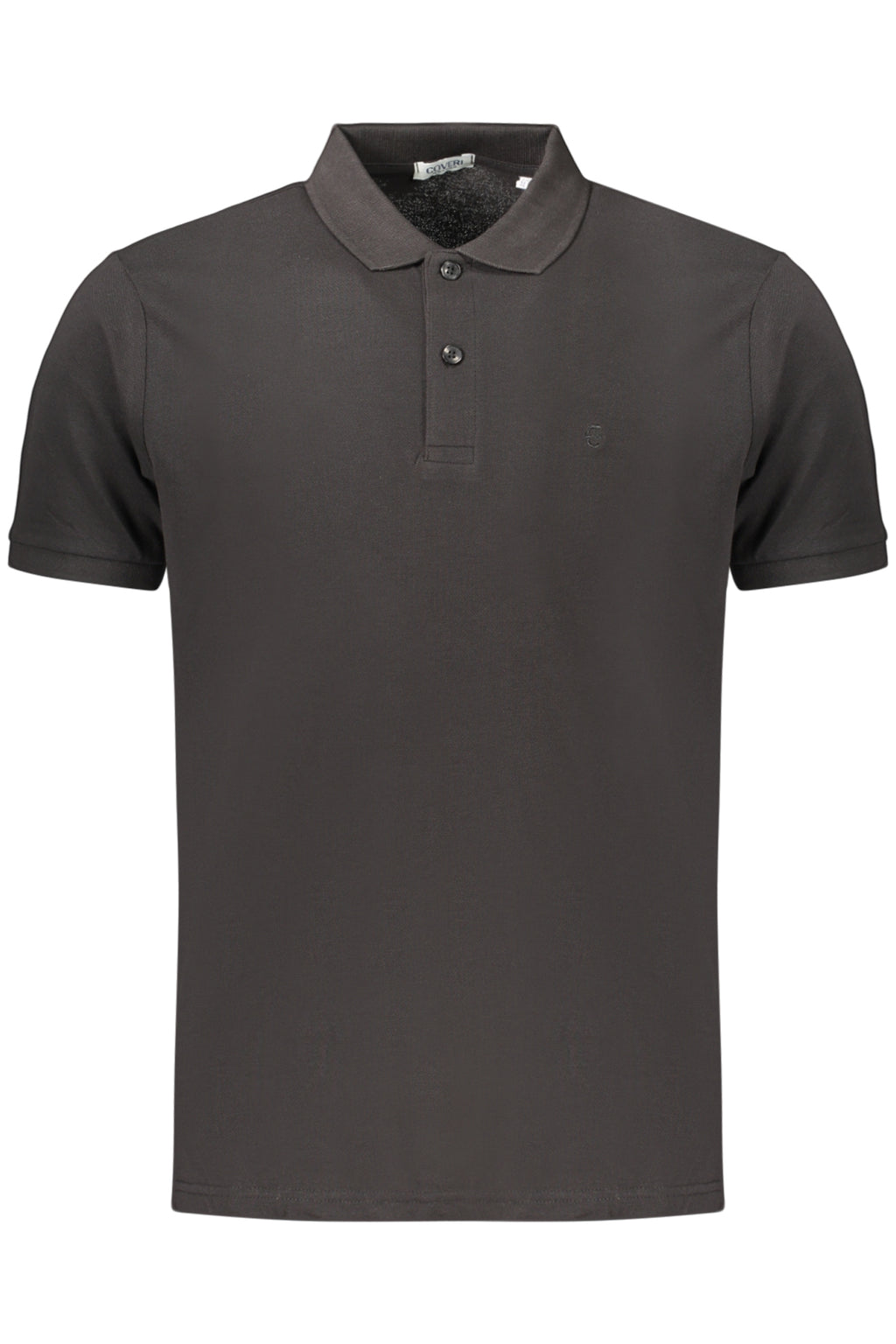 COVERI MOVING MEN'S SHORT-SLEEVE POLO SHIRT BLACK