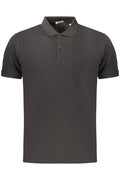 COVERI MOVING MEN'S SHORT-SLEEVE POLO SHIRT BLACK