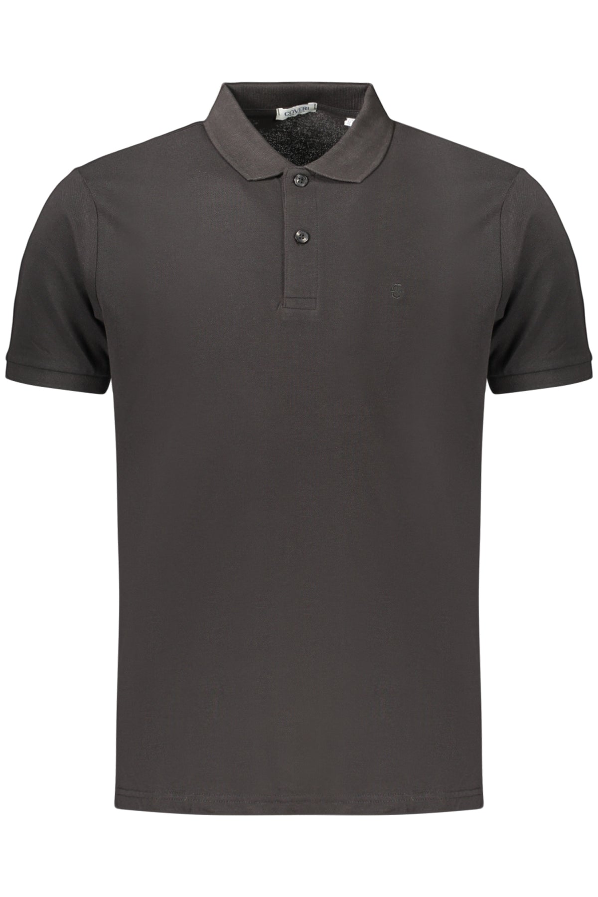 COVERI MOVING Men's Short-sleeve Polo Shirt Black PQC099