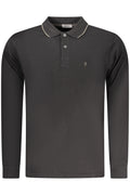 COVERI MOVING MEN'S LONG-SLEEVE POLO SHIRT BLACK