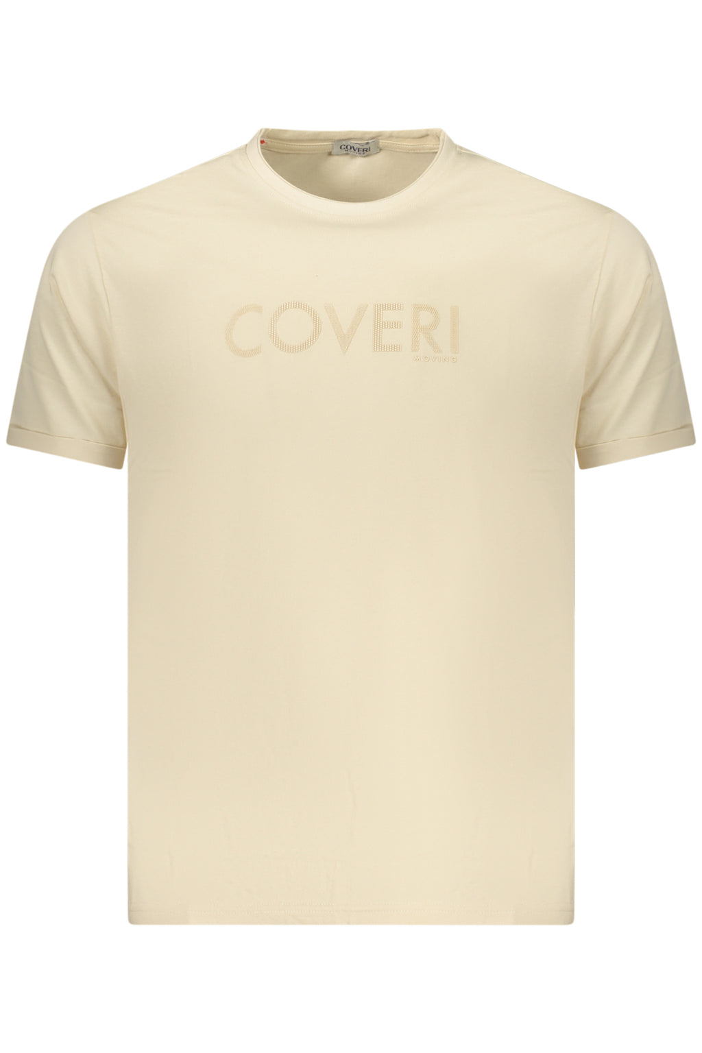 COVERI MOVING MEN'S SHORT-SLEEVE T-SHIRT BEIGE