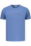 COVERI MOVING MEN'S SHORT-SLEEVE T-SHIRT BLUE