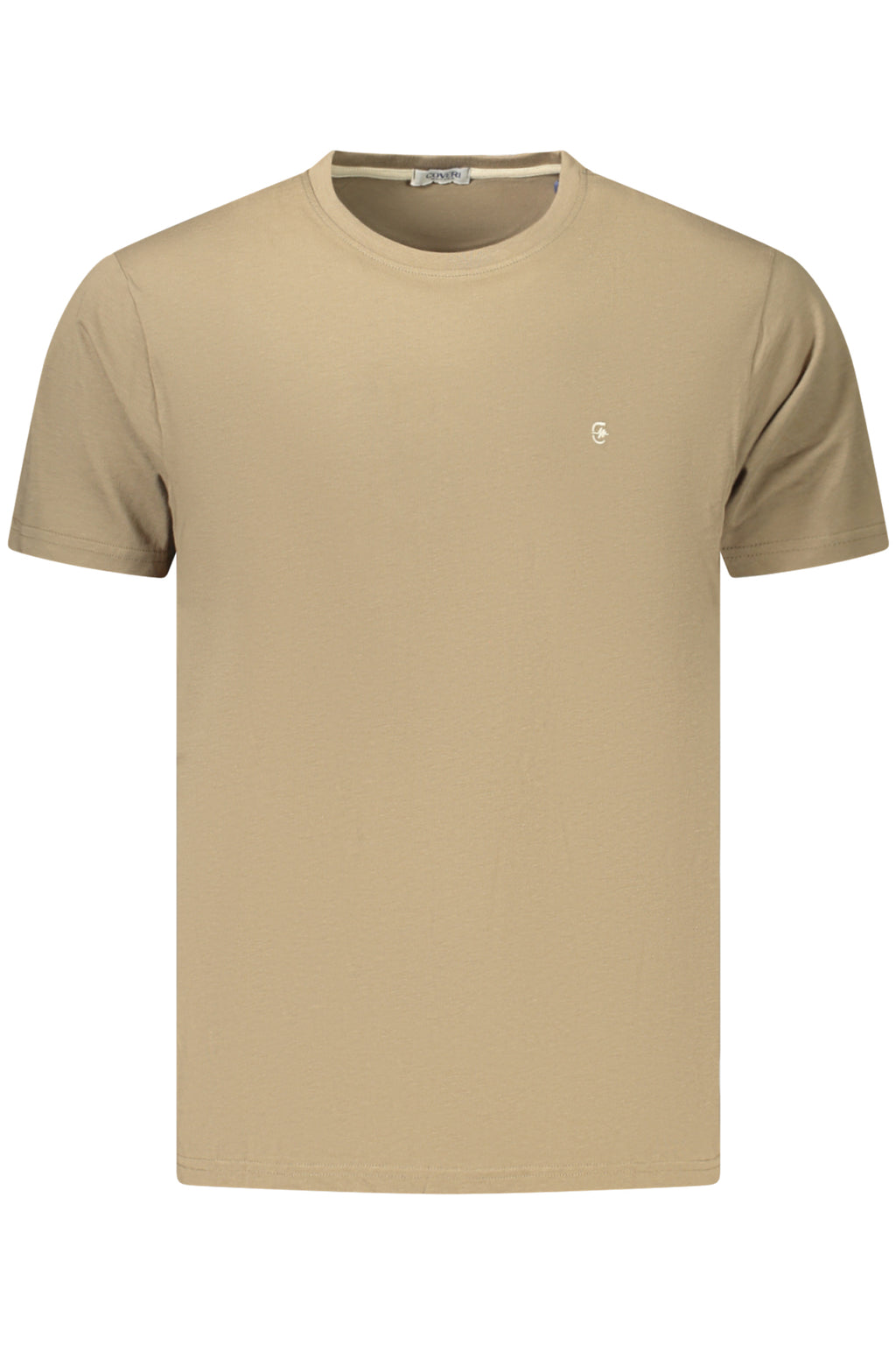 COVERI MOVING MEN'S SHORT-SLEEVE T-SHIRT BROWN