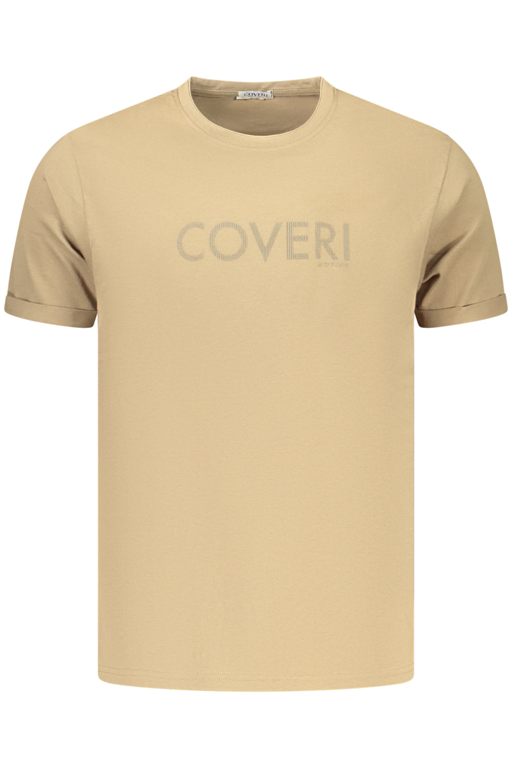 COVERI MOVING MEN'S SHORT-SLEEVE T-SHIRT BROWN