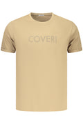 COVERI MOVING MEN'S SHORT-SLEEVE T-SHIRT BROWN