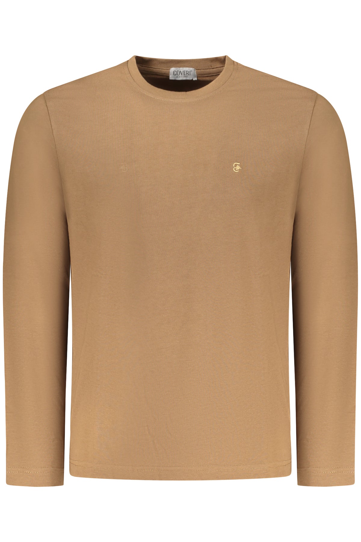 COVERI MOVING MEN'S LONG-SLEEVED T-SHIRT BROWN