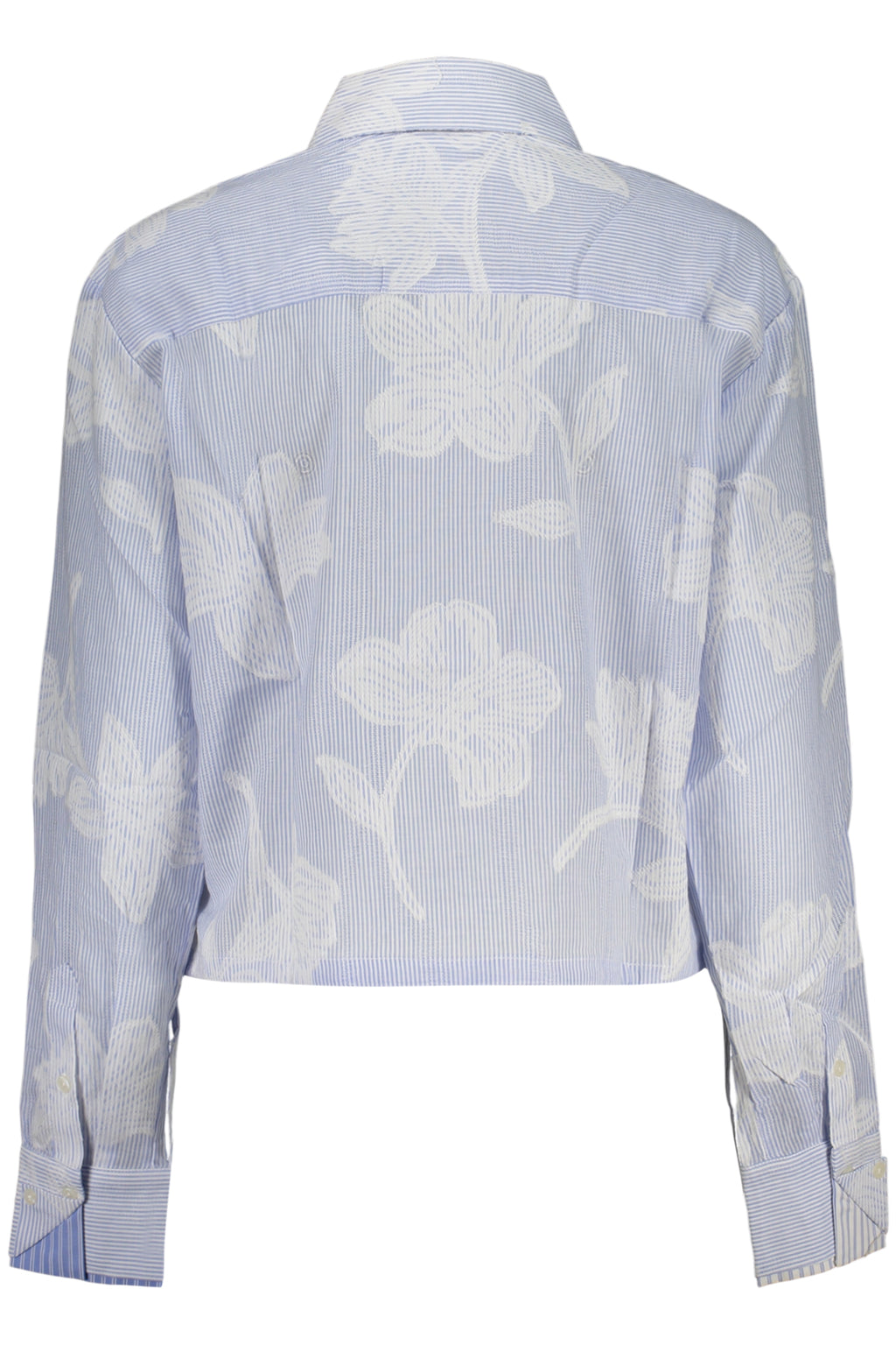 DESIGUAL WOMEN'S LONG-SLEEVED SHIRT BLUE