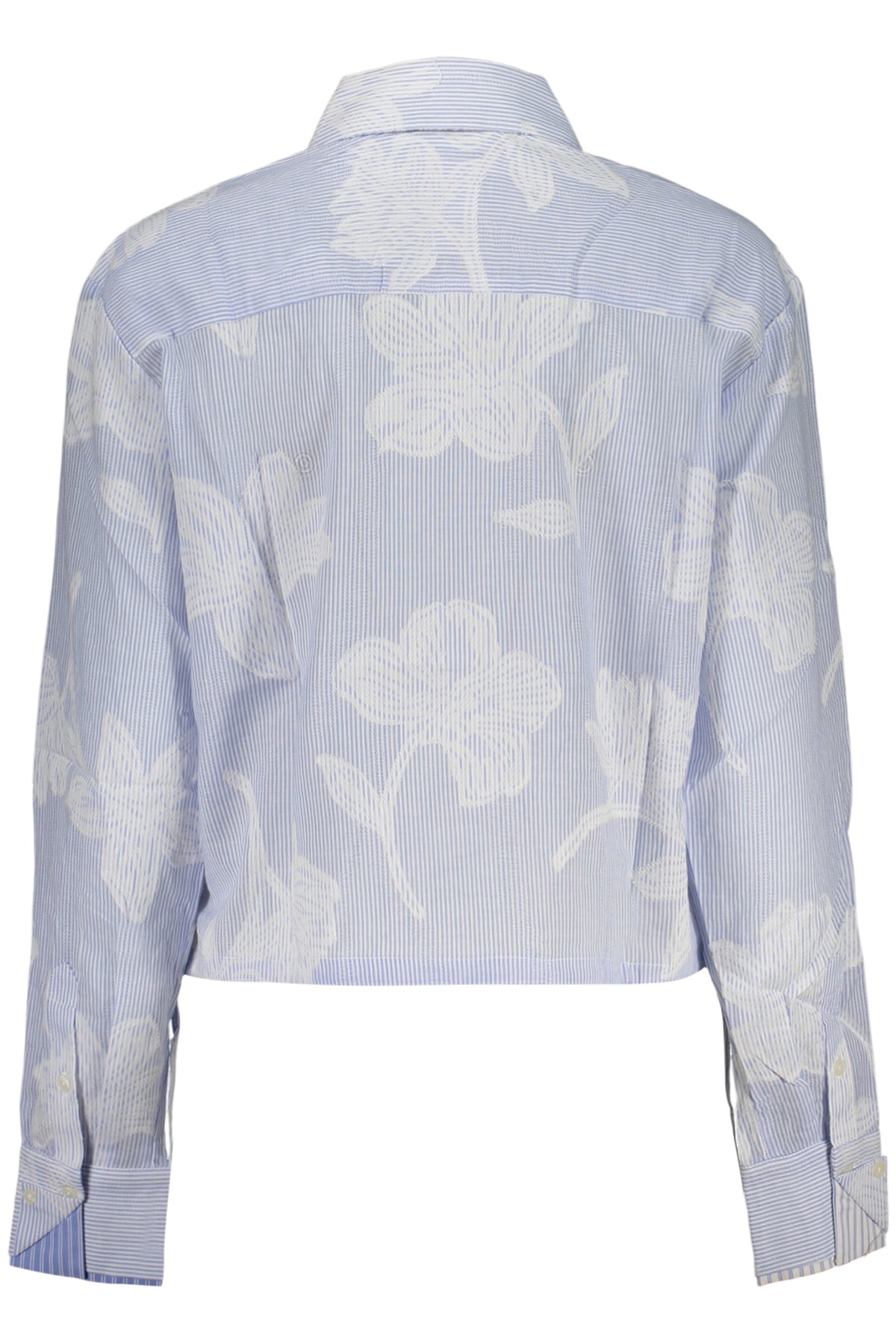 DESIGUAL WOMEN'S LONG-SLEEVED SHIRT BLUE