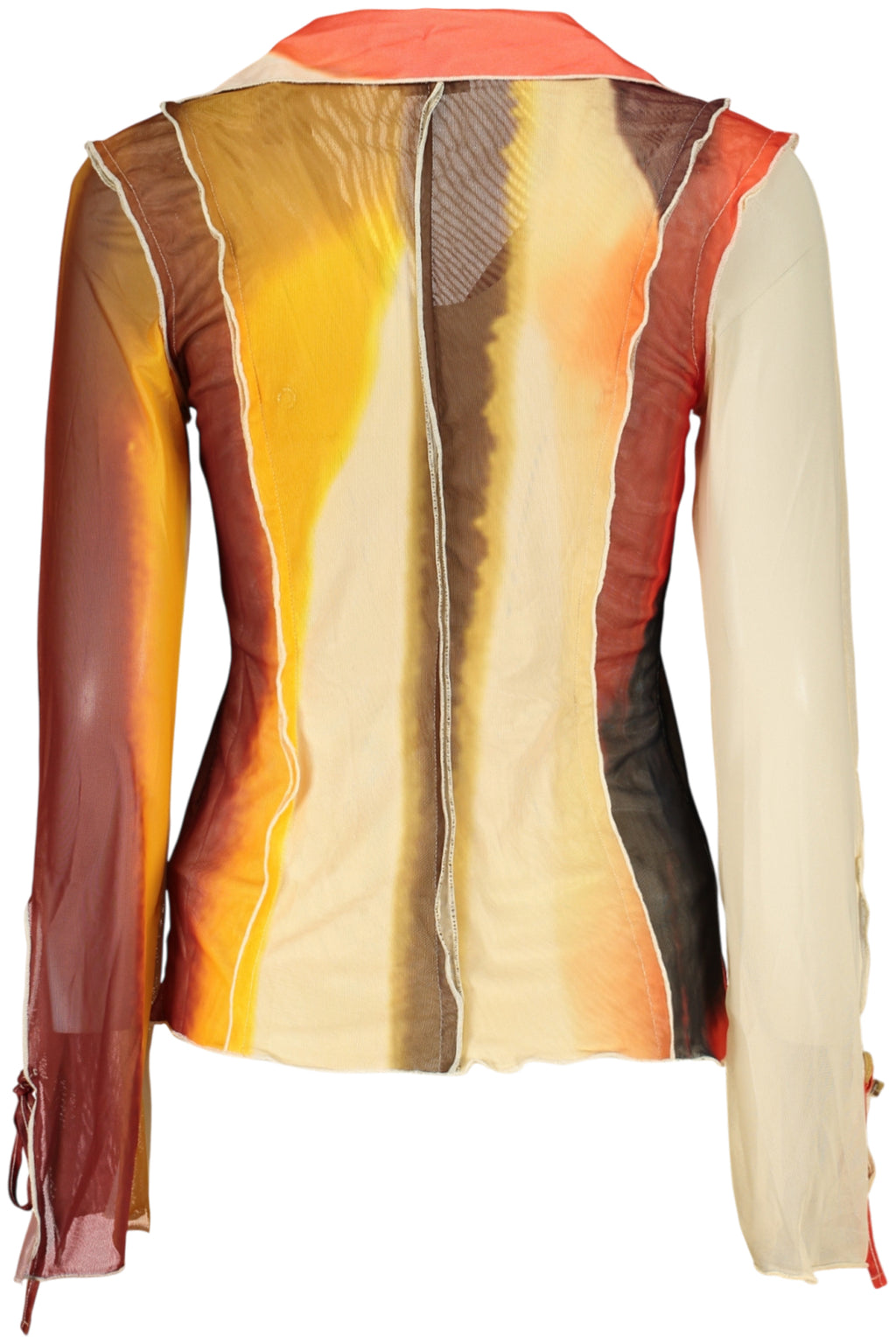 DESIGUAL WOMEN'S LONG-SLEEVED SHIRT BEIGE