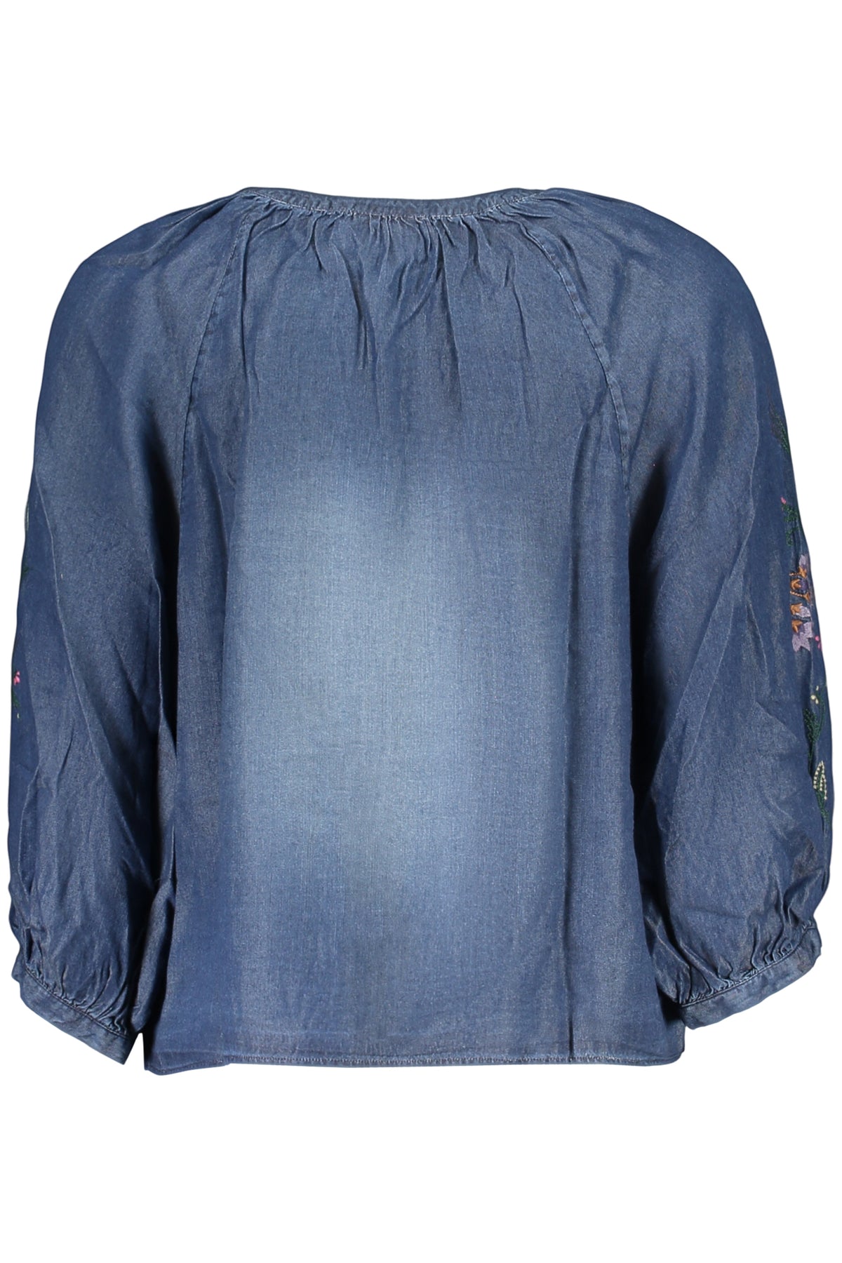 DESIGUAL WOMEN'S LONG-SLEEVED SHIRT BLUE