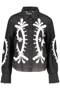 DESIGUAL WOMEN'S LONG-SLEEVED SHIRT BLACK