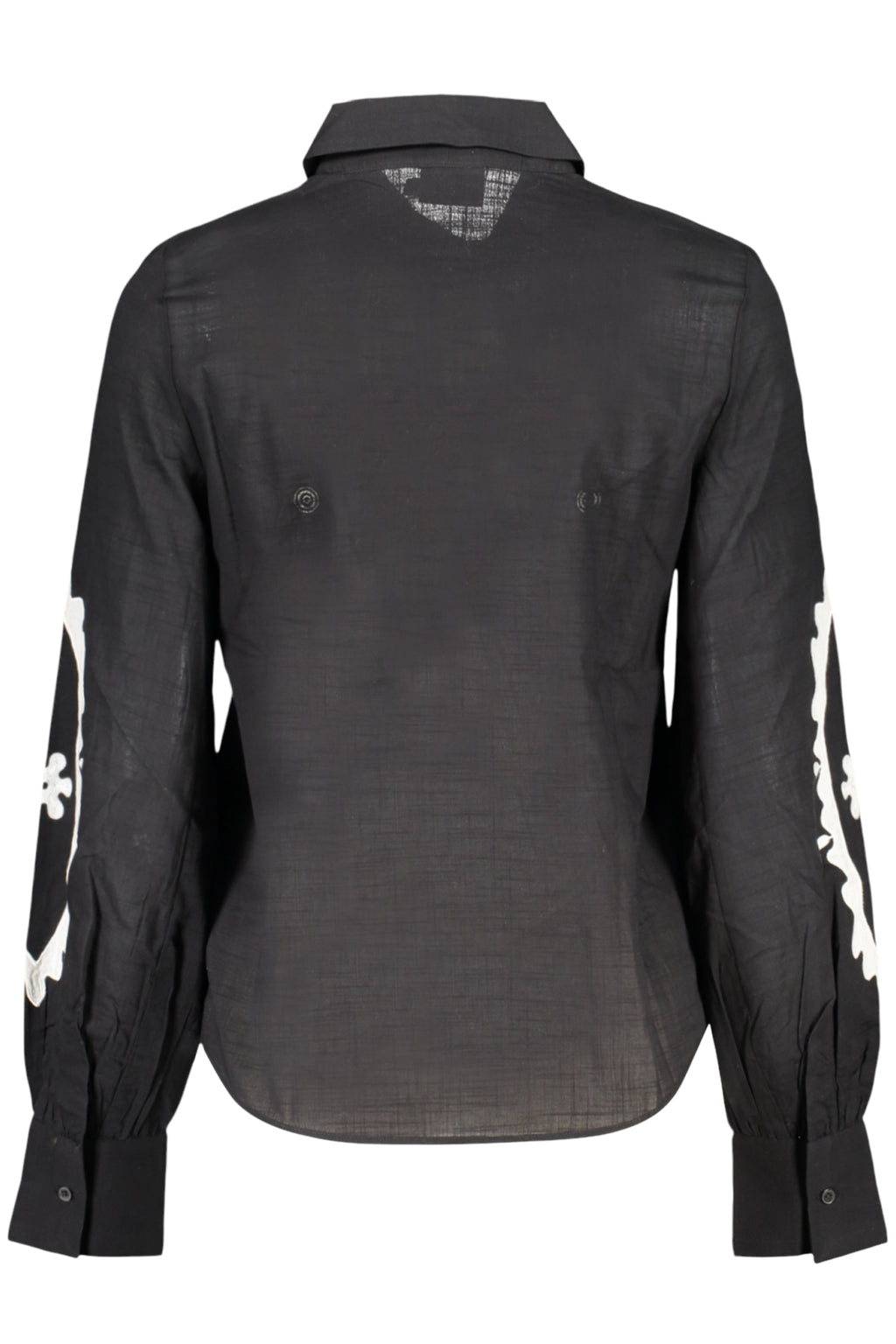 DESIGUAL WOMEN'S LONG-SLEEVED SHIRT BLACK