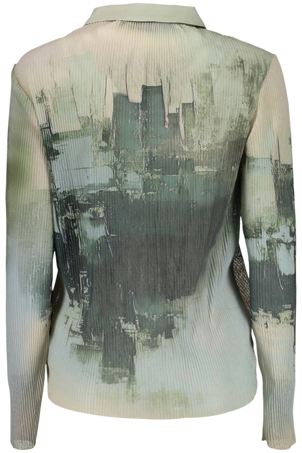 DESIGUAL WOMEN'S LONG-SLEEVED SHIRT GREEN