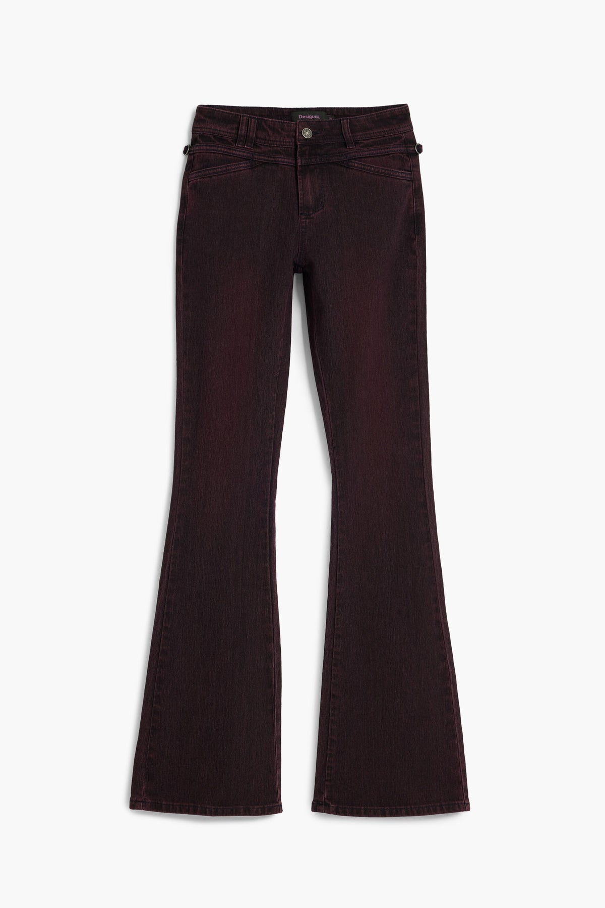 DESIGUAL WOMEN'S DENIM JEANS PURPLE