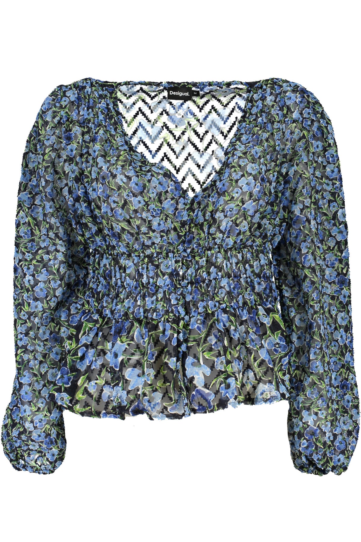 DESIGUAL WOMEN'S BLUE SWEATER