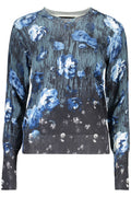 DESIGUAL WOMEN'S BLUE SWEATER