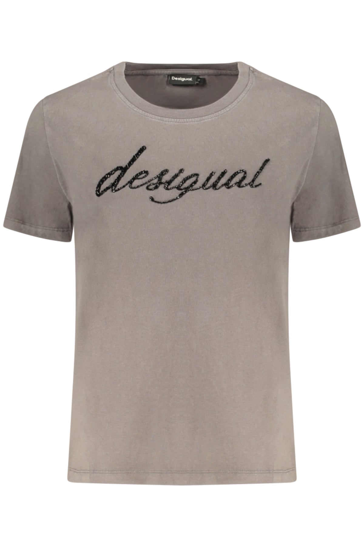 DESIGUAL WOMEN'S SHORT-SLEEVE T-SHIRT GREY