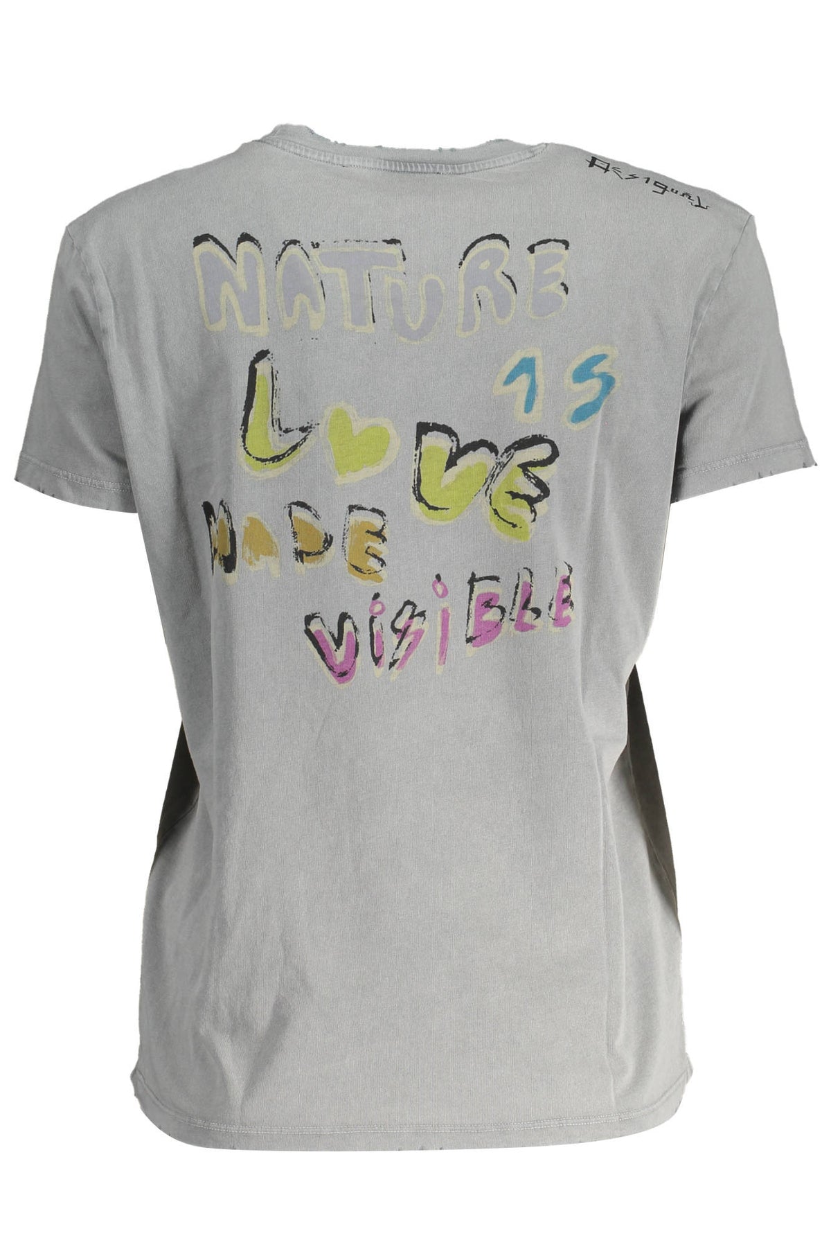 DESIGUAL SHORT SLEEVE T-SHIRT WOMEN GREY
