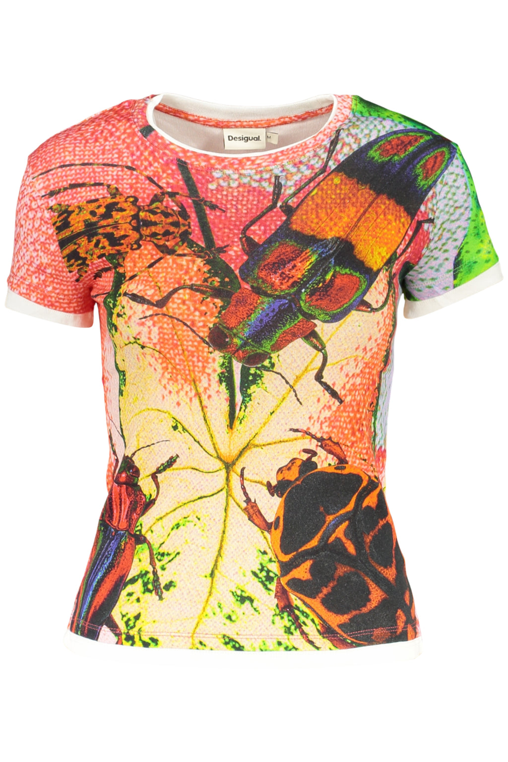 DESIGUAL WOMEN'S SHORT-SLEEVED T-SHIRT RED