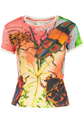 DESIGUAL WOMEN'S SHORT-SLEEVED T-SHIRT RED