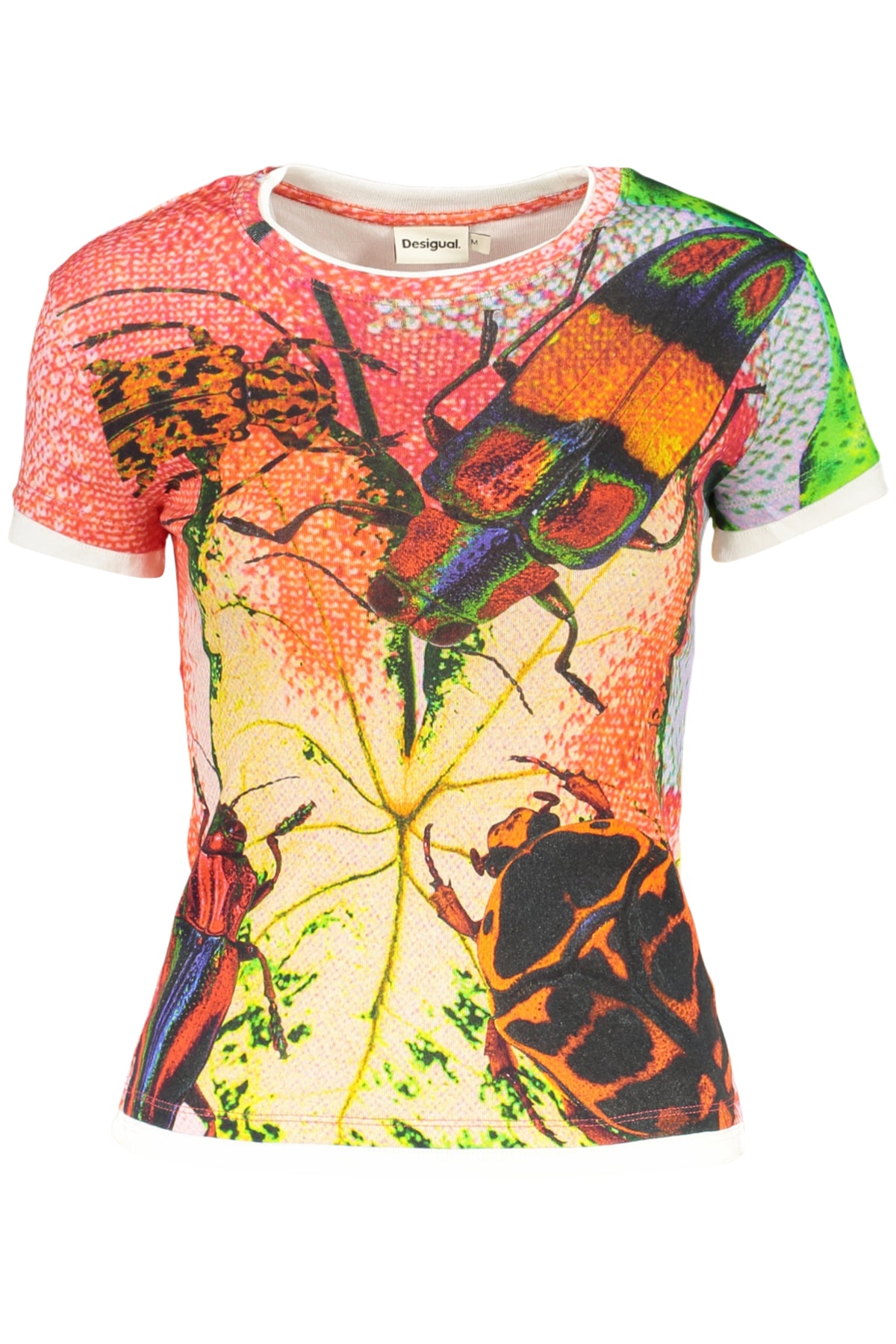 DESIGUAL WOMEN'S SHORT-SLEEVED T-SHIRT RED
