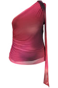 DESIGUAL WOMEN'S SHORT-SLEEVE T-SHIRT PURPLE
