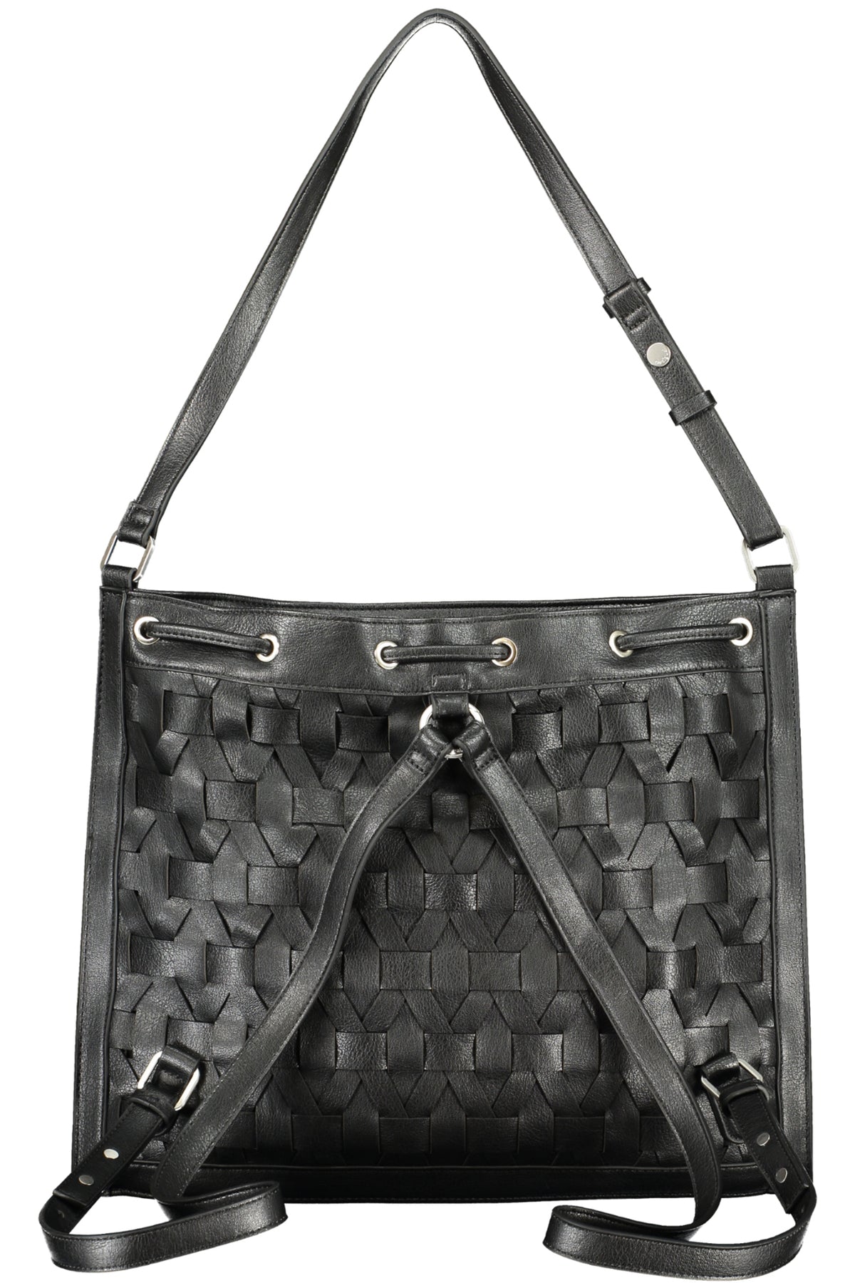 DESIGUAL WOMEN'S BLACK BACKPACK