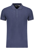 ELLESSE MEN'S SHORT-SLEEVE POLO SHIRT BLUE