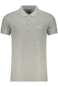ELLESSE MEN'S SHORT-SLEEVE POLO SHIRT GREY