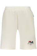 FILA MEN'S WHITE SHORT TRACKSUIT PANTS